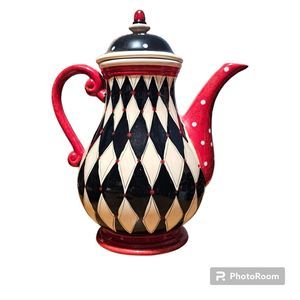 Certified International Coffee Pot/Teapot With Lid - Coffee Cafe - Lori